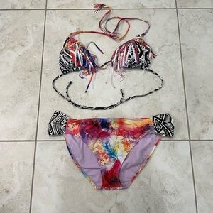 Raisins Multicolor Bikini Set NWOT